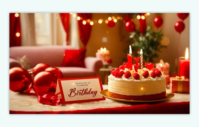 Dynamic 3D Birthday Party Invitation Slideshow